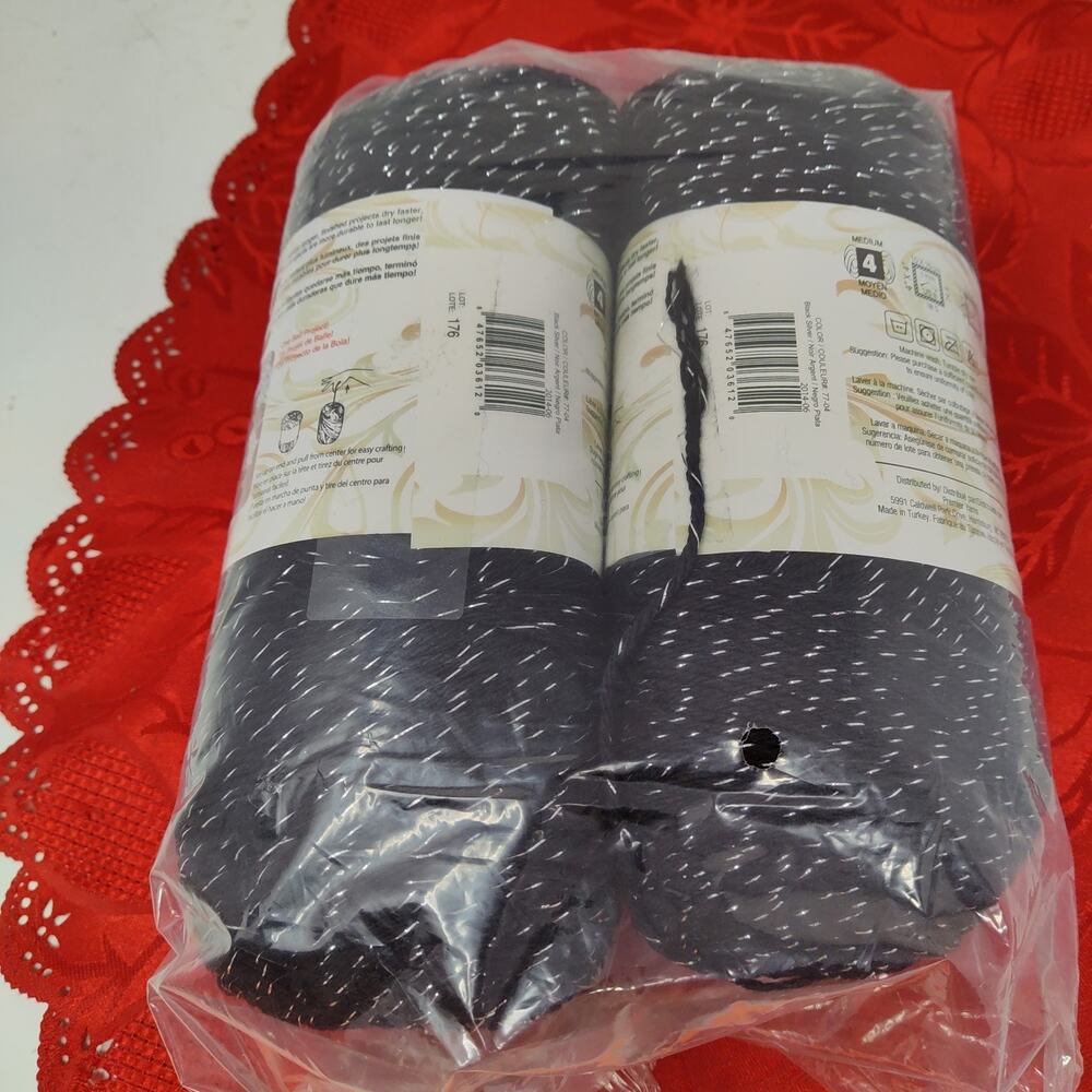2X Premier Home Cotton "Big" Glitz - Color: Black Silver - New - Picture 5 of 6